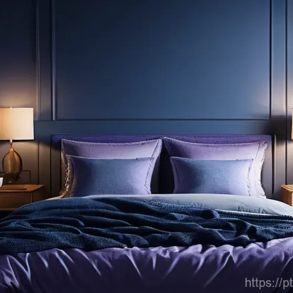 수면 질 개선을 위한 영양제 추천 - **Prompt:** A serene and peaceful bedroom scene at dusk. A person, dressed in soft, comfortable paja...